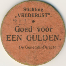 PL201.1a Bergen op Zoom, Stichting Vrederust WO-I  1 Gulden 1914