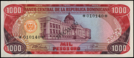Dominicaanse Republiek P124.PSC4 1.000 Pesos 1978-'87 SPECIMEN