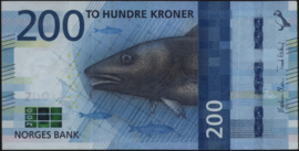 Norway  P55 200 Kroner 2016