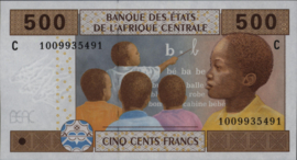 Tsjaad P606C 500 Francs 2002