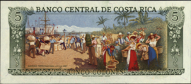 Costa Rica P236 5 Colones 1990