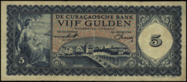 Nederlandse Antillen - Curaçaosche Bank  PLNA15.1c 5 Gulden 1960