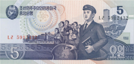 Korea (Noord) B317 P40 5 Won 1998