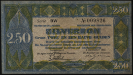 Netherlands  PL13/AV010 2½ Gulden 1922