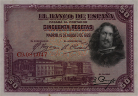 Spain  P75.b 50 Pesetas 1928