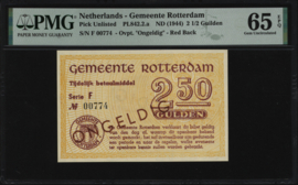 Rotterdam, tijdelijk betaalmiddel, WO-II PL842/TJ113 2½ Gulden 1944