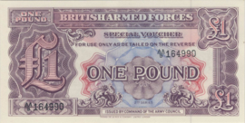 Engeland, Militaire uitgaven PM22 1 Pound 1950 (No date)