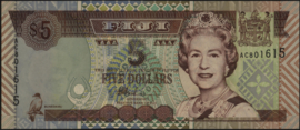 Fiji P105 5 Dollars 2002