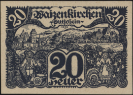 Oostenrijk - Noodgeld - Waizenkirchen KK. 1128 20 Heller 1920