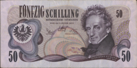 Austria P143 50 Schilling 1970