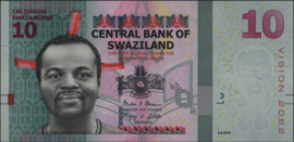 Swaziland P41 10 Emalangeni 2015