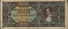 Hungary P121 Szâzezer Pengo 1945