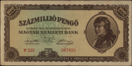 Hungary P124/B533 Szâzmilliô Pengo (100.000.000) 1946