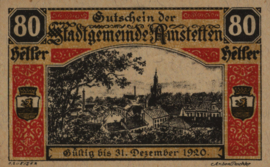Oostenrijk - Noodgeld - Amstetten  KK.:37 80 Heller 1920