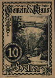Oostenrijk - Noodgeld - Klaus KK.:454 10 Heller 1920