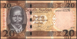 Soedan (Zuid) P13 20 Pounds 2016
