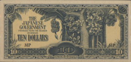 Malaya   PM7.c 10 Dollars 1944 (No Date)