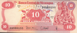 Nicaragua P134 10 Córdobas 1979 (No date)