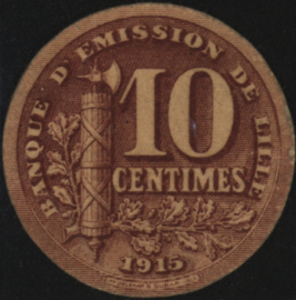 Frankrijk - Noodgeld - Lille JPV-59.3059 10 Centimes 1915