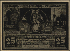 Germany - Emergency issues - Fränkisch-Crumbach Grab.:372 25 Pfennig 1921