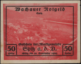 Oostenrijk - Noodgeld - Wachauer Notgeld KK. 1122 50 Heller 1920 (No date)