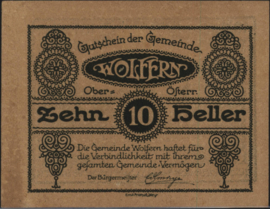 Oostenrijk - Noodgeld - Wolfern KK:1248 10 Heller 1920