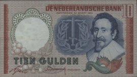 Nederland  PL45.c ROOD 10 Gulden 1953