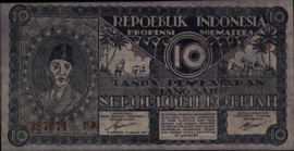 Indonesië Bukit Tinggi 850 10 Rupiah 1947
