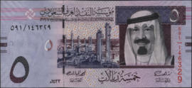 Saoedi-Arabië  P32/B131 5 Riyals 2012
