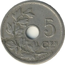 België KM67 5 Centimen 1910-1931