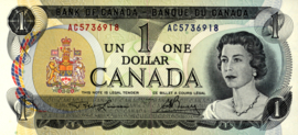 Canada  P85/B348 1 Dollar 1973