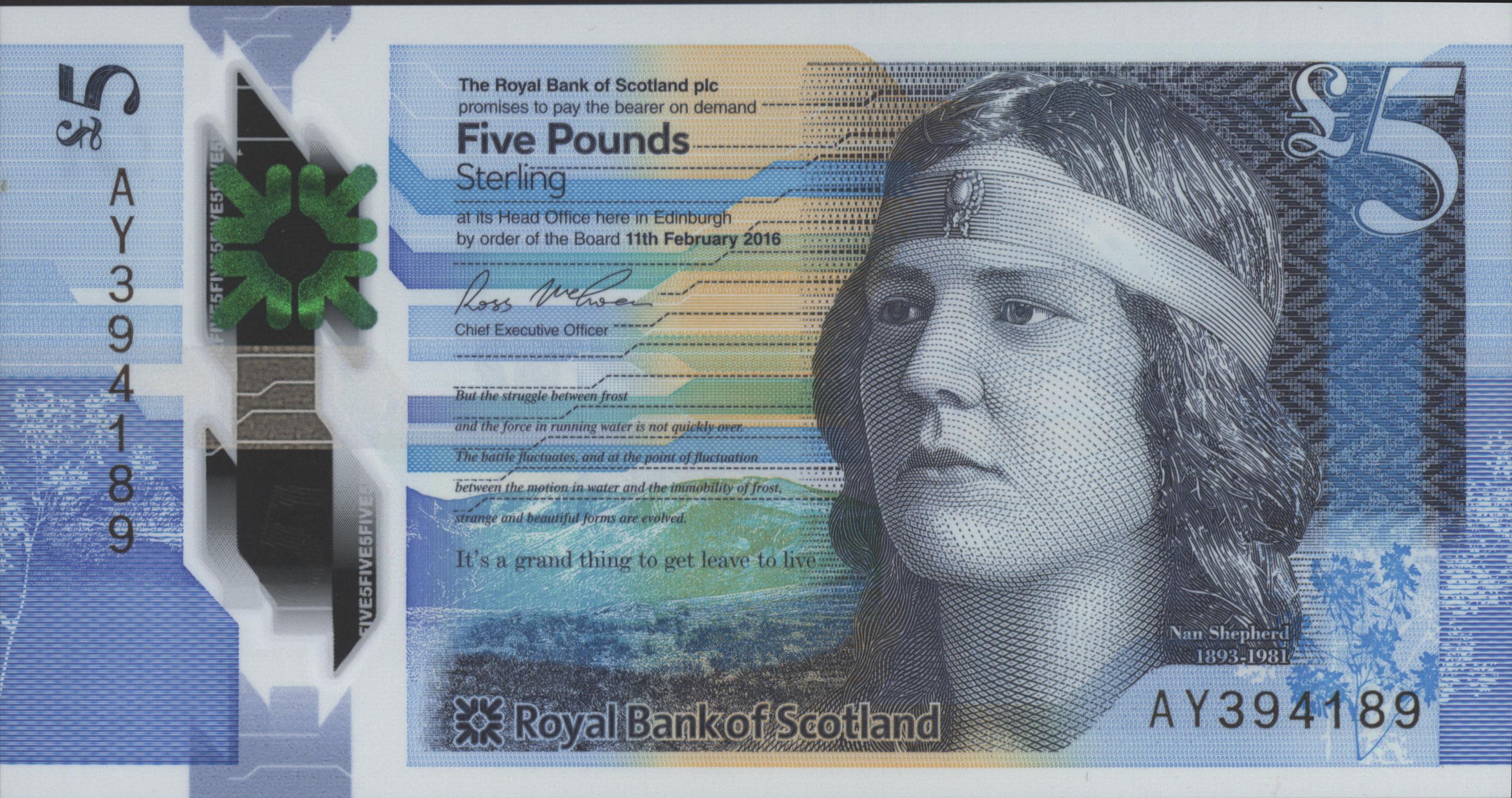 Royal Bank of Scotland plc P370.a 5 Pounds 2016