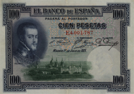 Spain  P69.c 100 Pesetas 1925