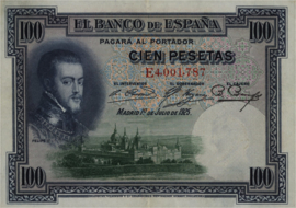 Spanje  P69.c 100 Pesetas 1925