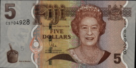 Fiji P110 5 Dollars 2007-'11 (No date)