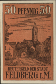 Germany - Emergency issues - Feldberg Grab.: 361 50 Pfennig 1922