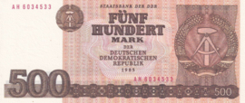 East Germany P33.a 500 Mark 1985
