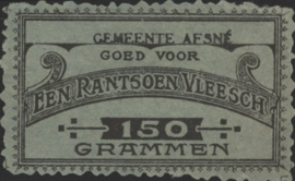 België - Noodgeld - Afsné   NL0.Grijs 150 Grammen 1914-'18 (No date)
