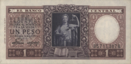 Argentinië P260.b 1 Peso 1952-'55 (No date) HERDENKINGSUITGAVE