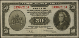 Nederlands Indië 1816-1942  PLNI28.7.c 50 Gulden 1943