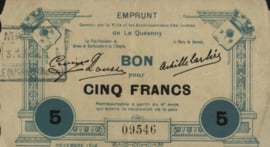France - Emergency - Le Quesnoy JPV-59.1967 5 Francs 1914