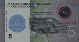Nicaragua B516 5 Córdobas 2019