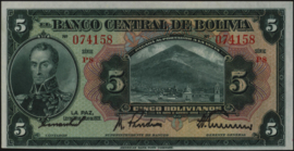 Bolivia P120/B308 5 Bolivianos 1928