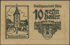 Oostenrijk - Noodgeld - Wels KK. 1167.I.a 10 Heller 1920 (No date)
