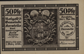 Germany - Emergency issues - Herstelle Grab.: 604 50 Pfennig 1921