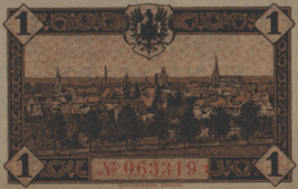 Germany - Emergency issues - Mühlhausen Geiger:364.06 1 Mark 1918