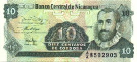Nicaragua P169 10 Centavos 1991 (No date)