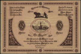 Oostenrijk - Noodgeld - St. Aegidi KK875 10 Heller 1920