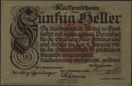 Oostenrijk - Noodgeld - Wörgl KK. 1252.I 50 Heller 1920