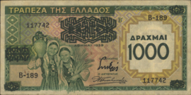 Griekenland P111 1.000 ΔΡΑΧΜΑΙ / Drachmes / Drachmai 1939